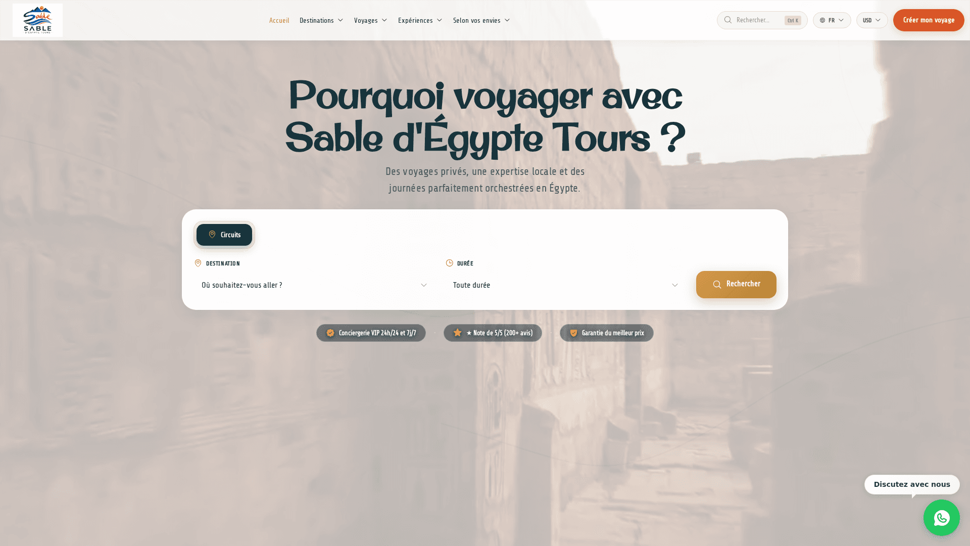 Sable d’Egypte Tours Travel Experience